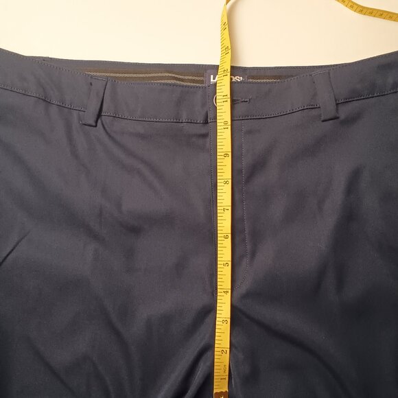 Lands End Active Performance Chino Pants Size 16 High Rise Straight Leg Navy - Picture 7 of 9